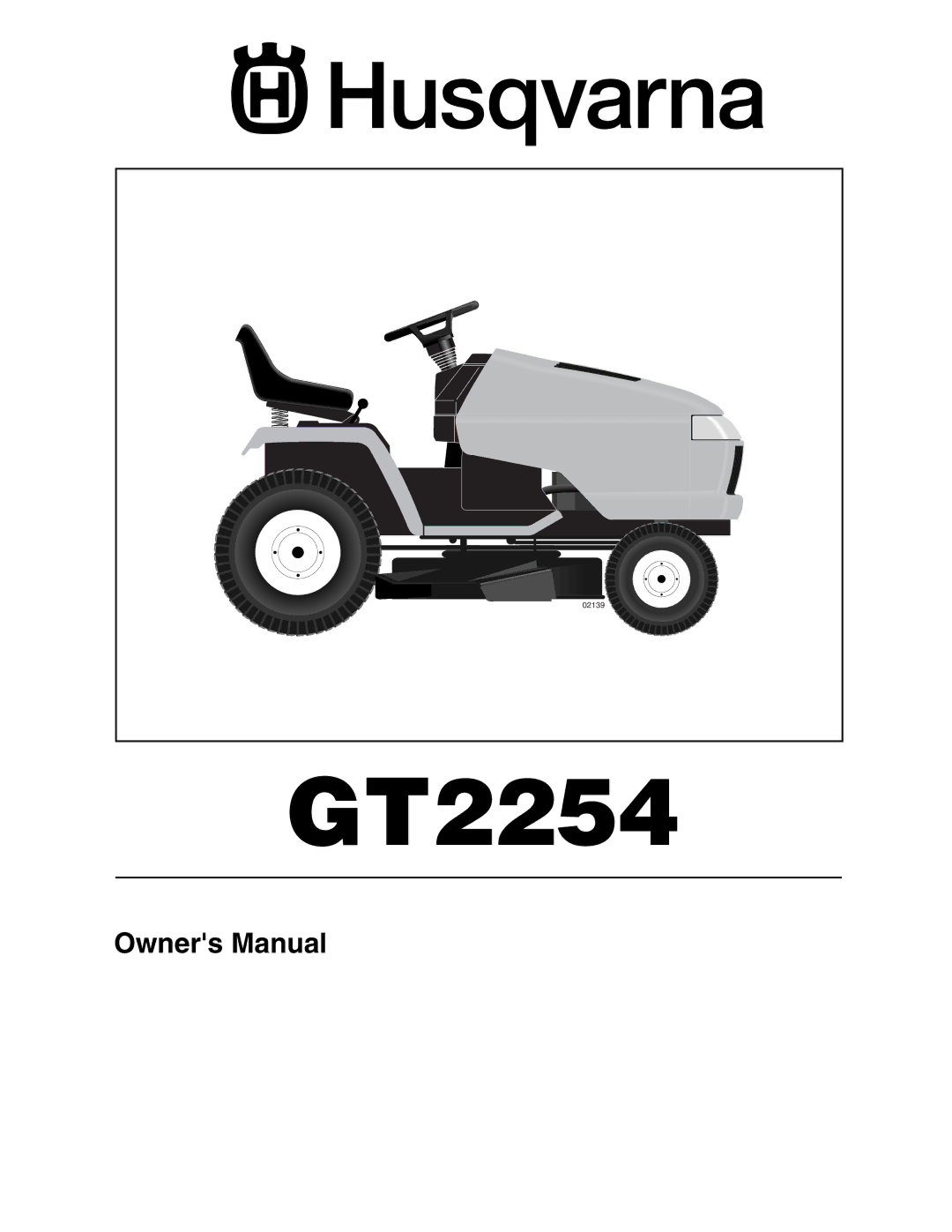 Husqvarna GT2254 owner manual 