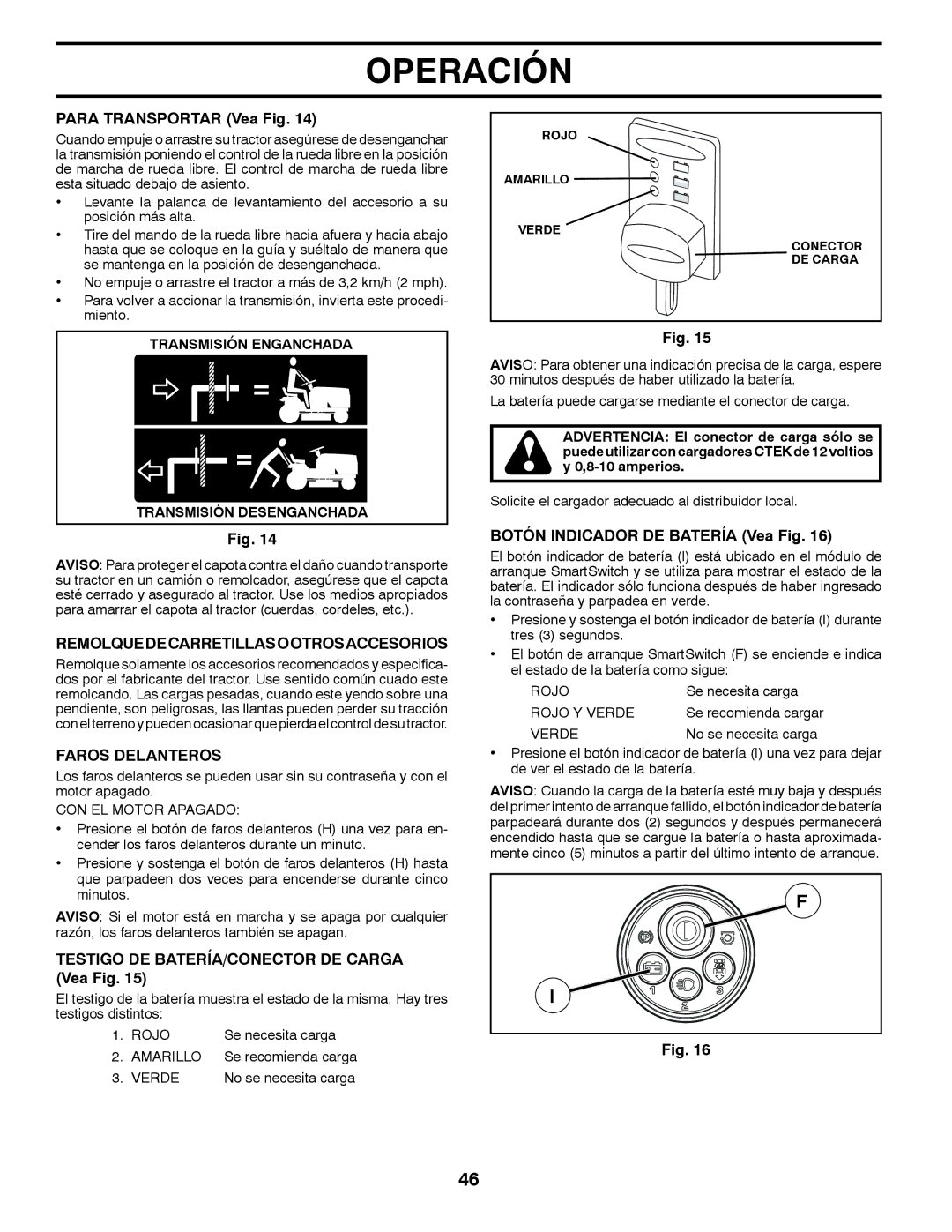 Husqvarna GT48XLSi warranty Para Transportar Vea Fig, Remolquedecarretillasootrosaccesorios, Faros Delanteros 