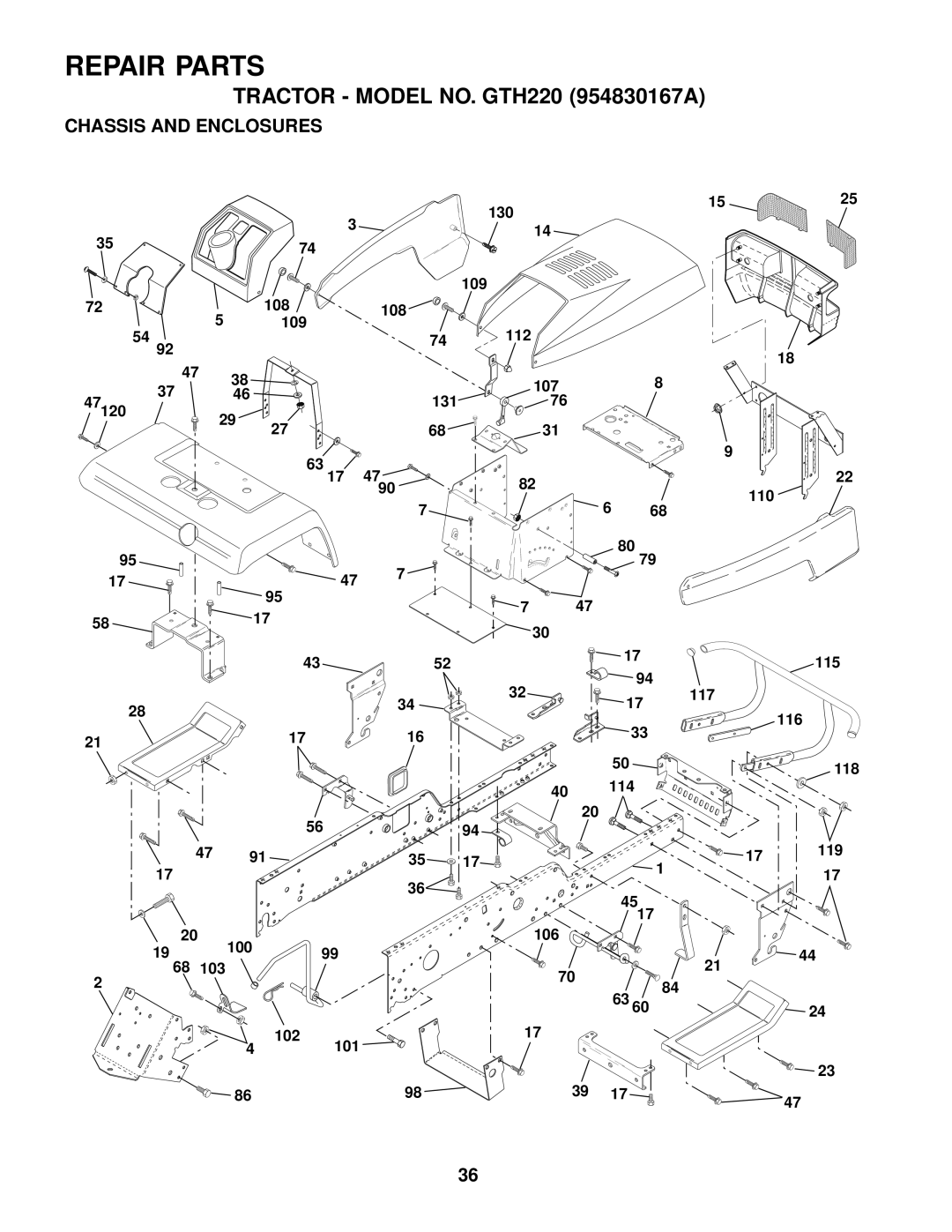 Husqvarna GTH220 owner manual 47120 