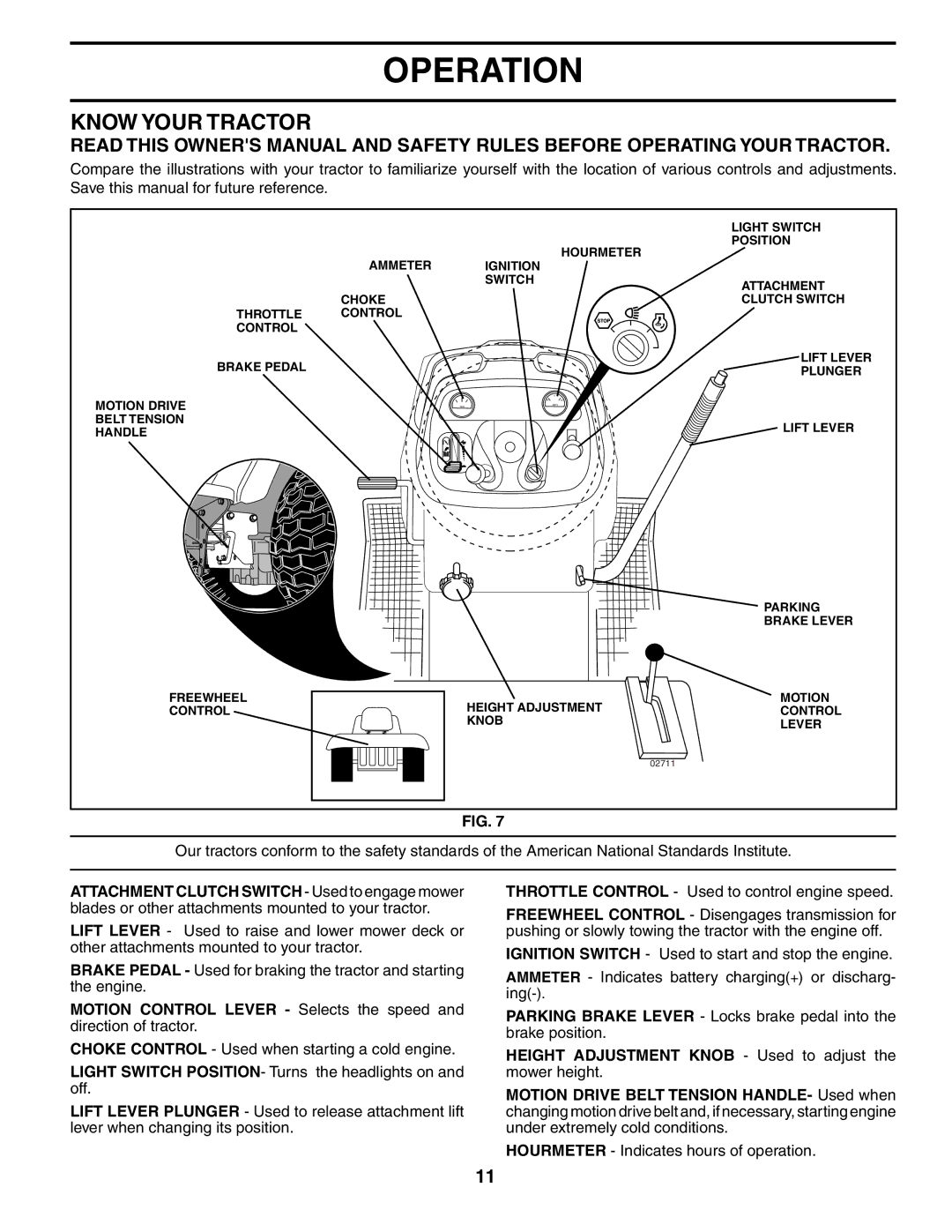 Husqvarna GTH2248XP owner manual Know Your Tractor 