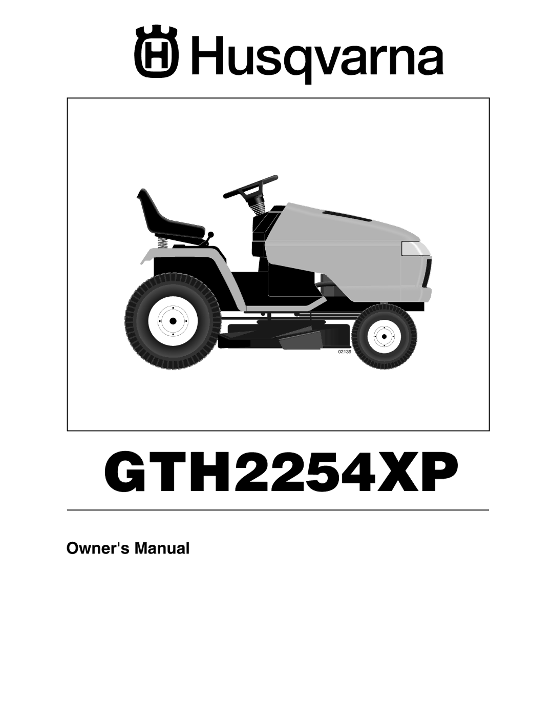 Husqvarna GTH2254XP owner manual 