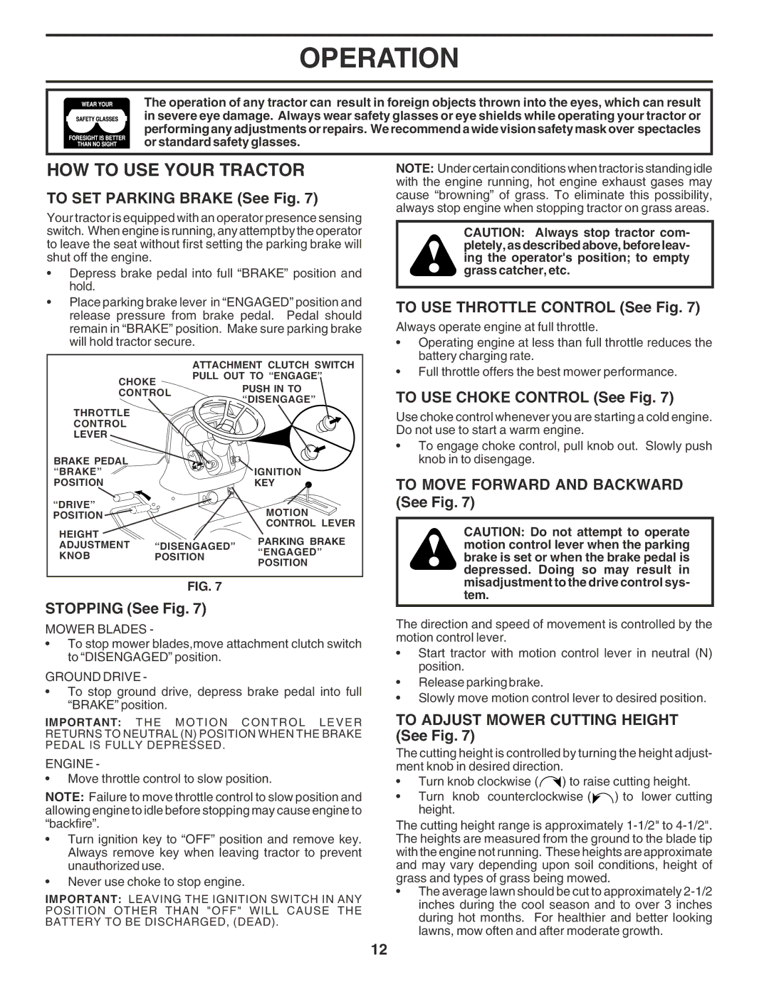 Husqvarna GTH2350 owner manual HOW to USE Your Tractor 