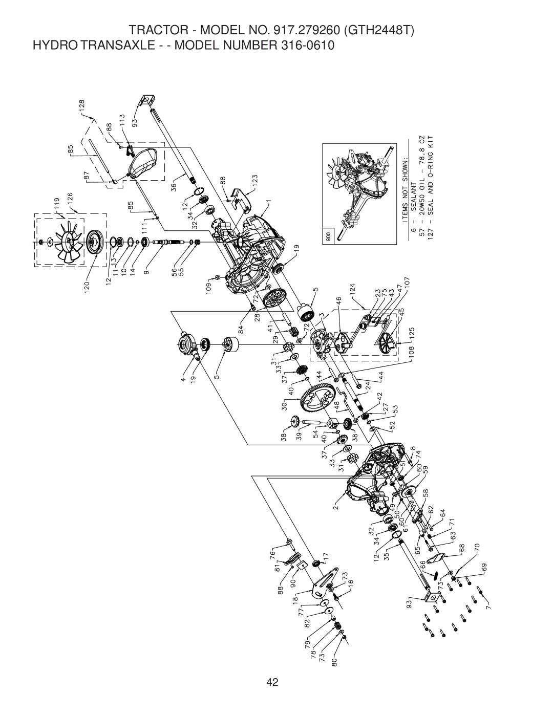 Husqvarna GTH2448T owner manual 900 