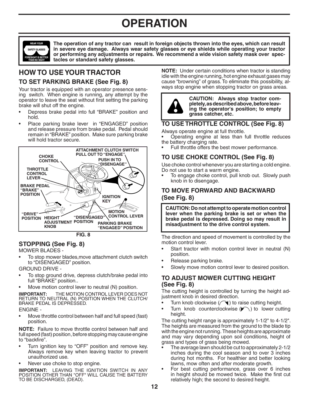 Husqvarna GTH2548 owner manual HOW to USE Your Tractor 