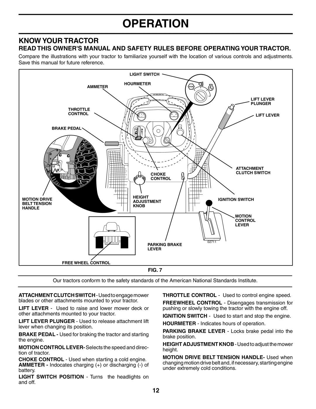 Husqvarna GTH2548XP owner manual Know Your Tractor 