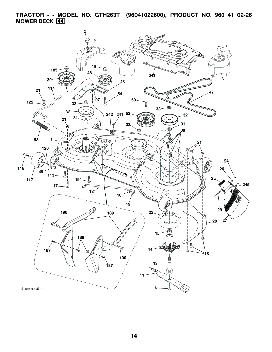 Husqvarna GTH263 T manual 185 