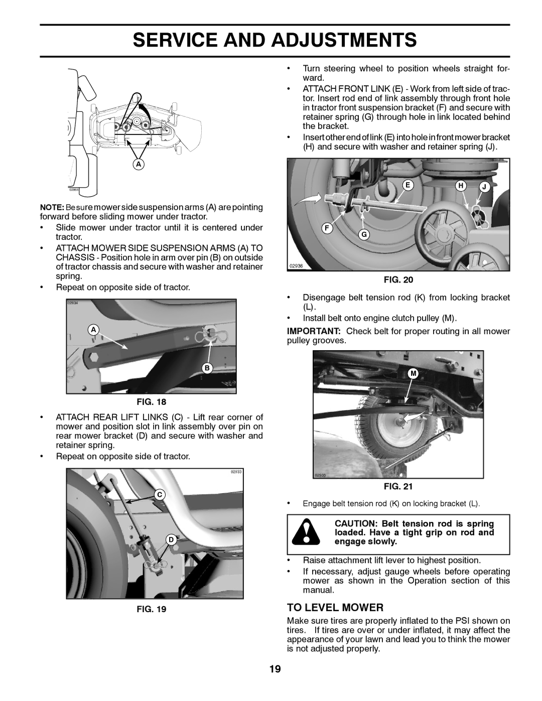 Husqvarna GTH2648 owner manual To Level Mower 