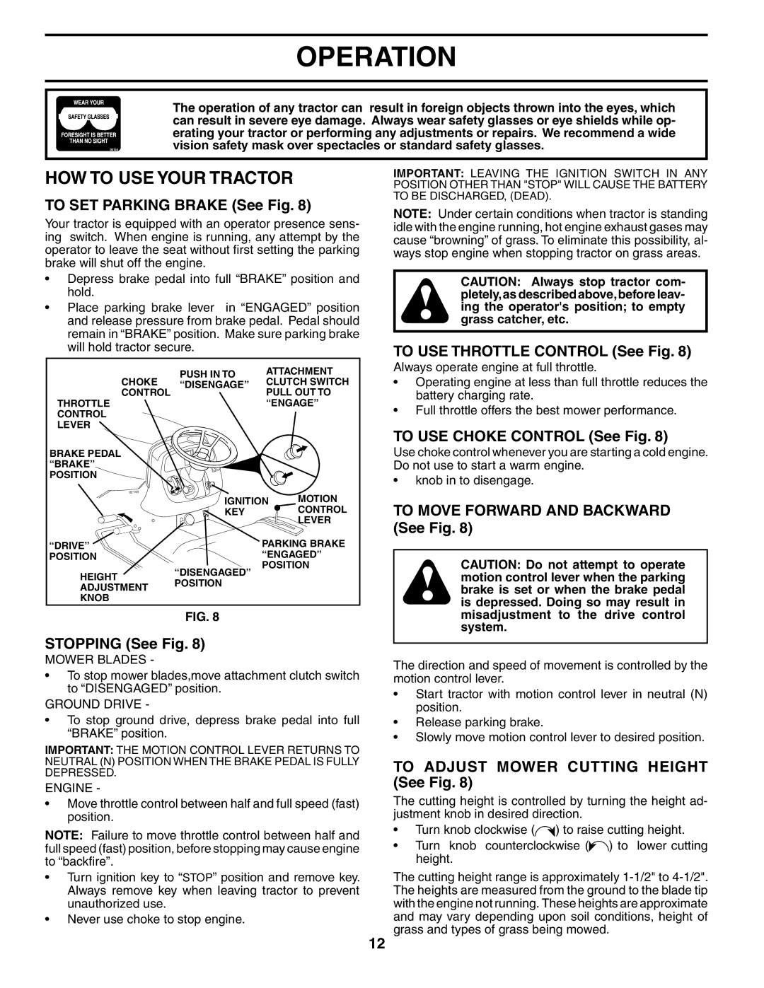 Husqvarna GTH2654 owner manual HOW to USE Your Tractor 