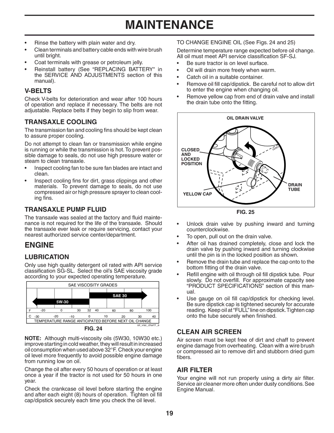 Husqvarna GTH2654T owner manual Engine 