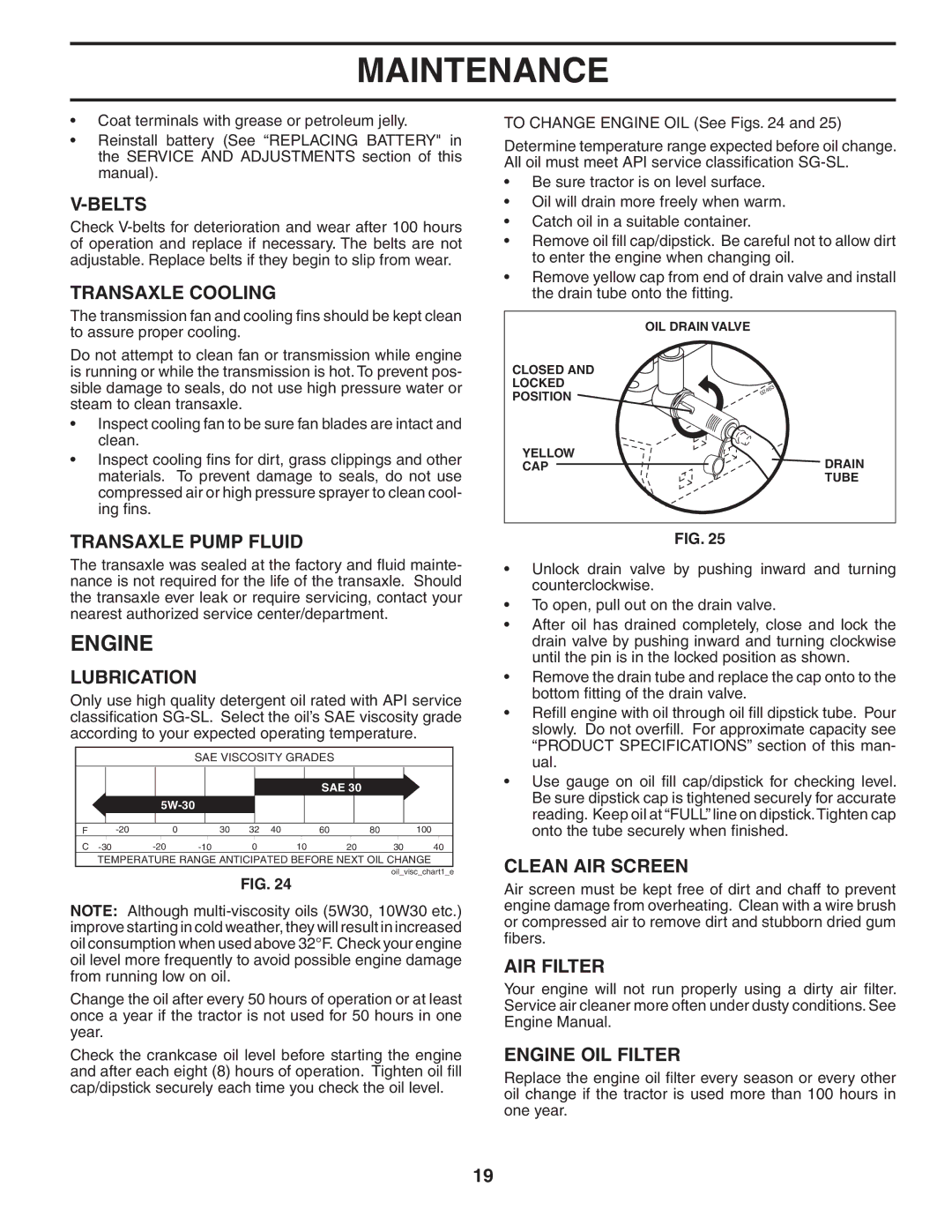 Husqvarna GTH26K54 owner manual Engine 