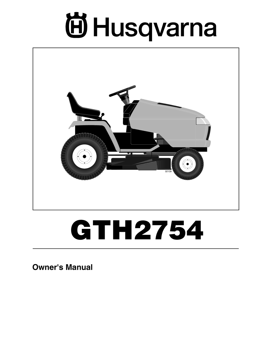 Husqvarna GTH2754 owner manual 