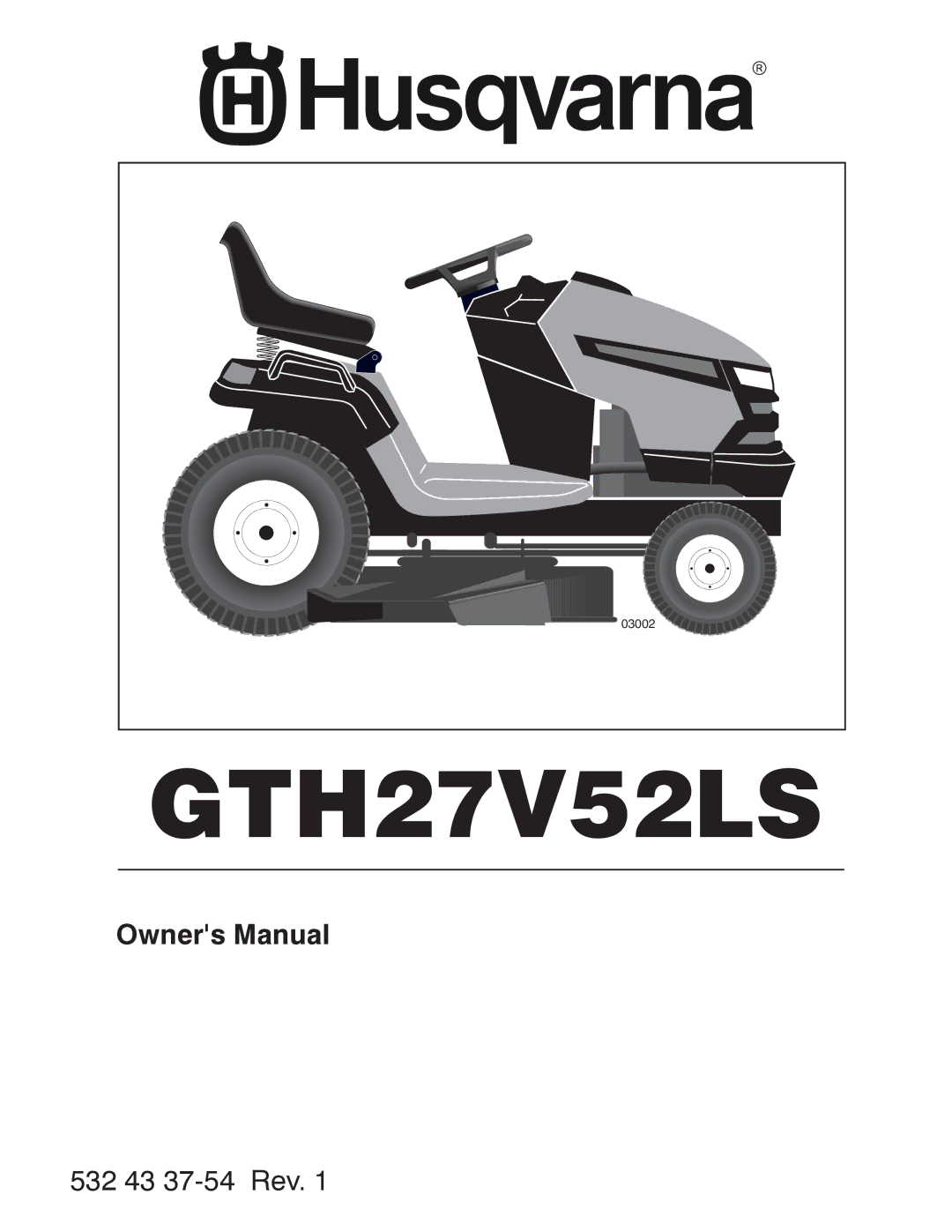 Husqvarna GTH27V52LS owner manual 