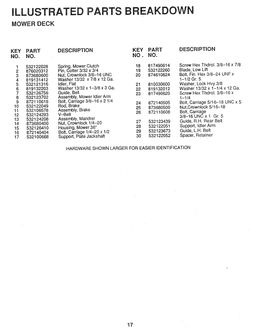 Husqvarna HA1036A manual 