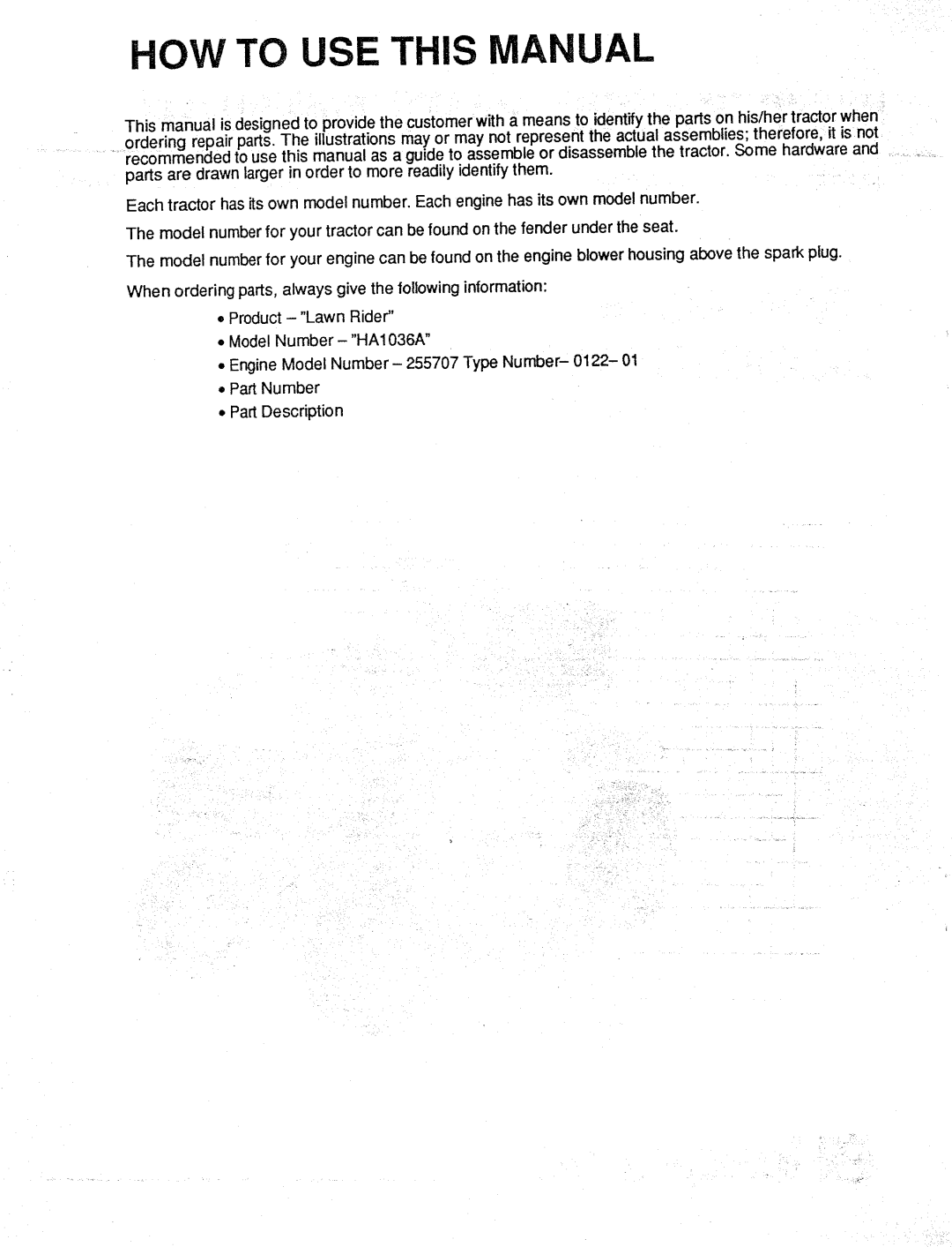 Husqvarna HA1036A manual 