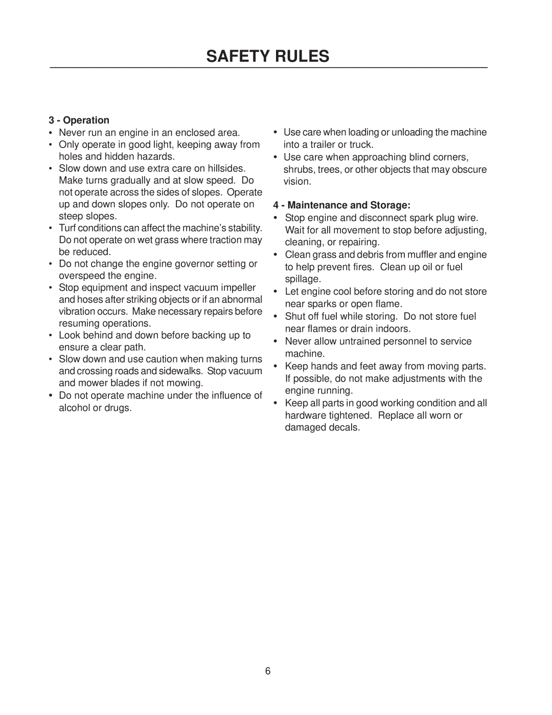 Husqvarna HCS9, HCS13 manual Operation 