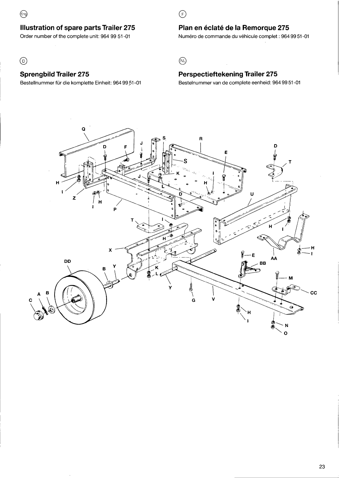 Husqvarna HO1997 1018467-97, 275 manual 