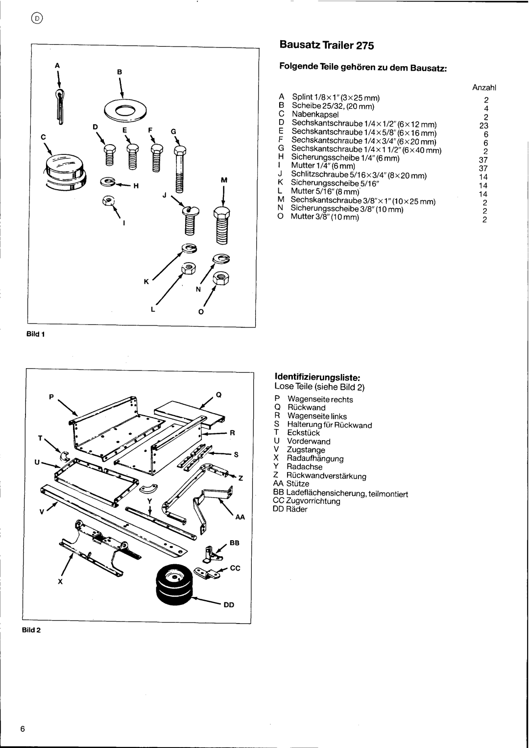 Husqvarna 275, HO1997 1018467-97 manual 