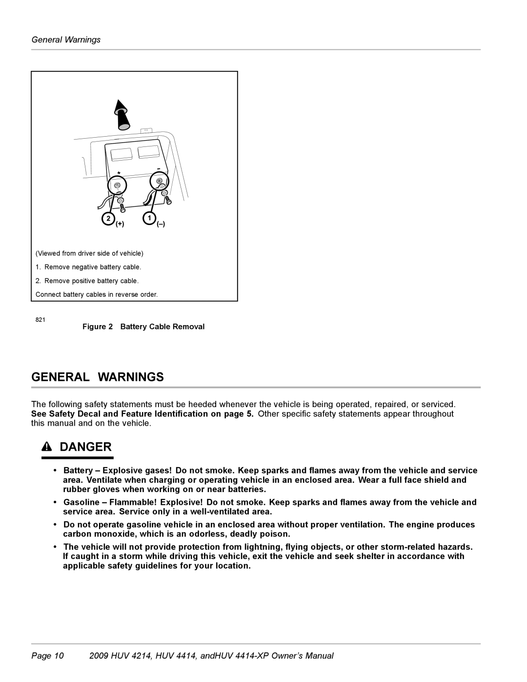 Husqvarna HUV 4214, HUV 4414-XP owner manual General Warnings 