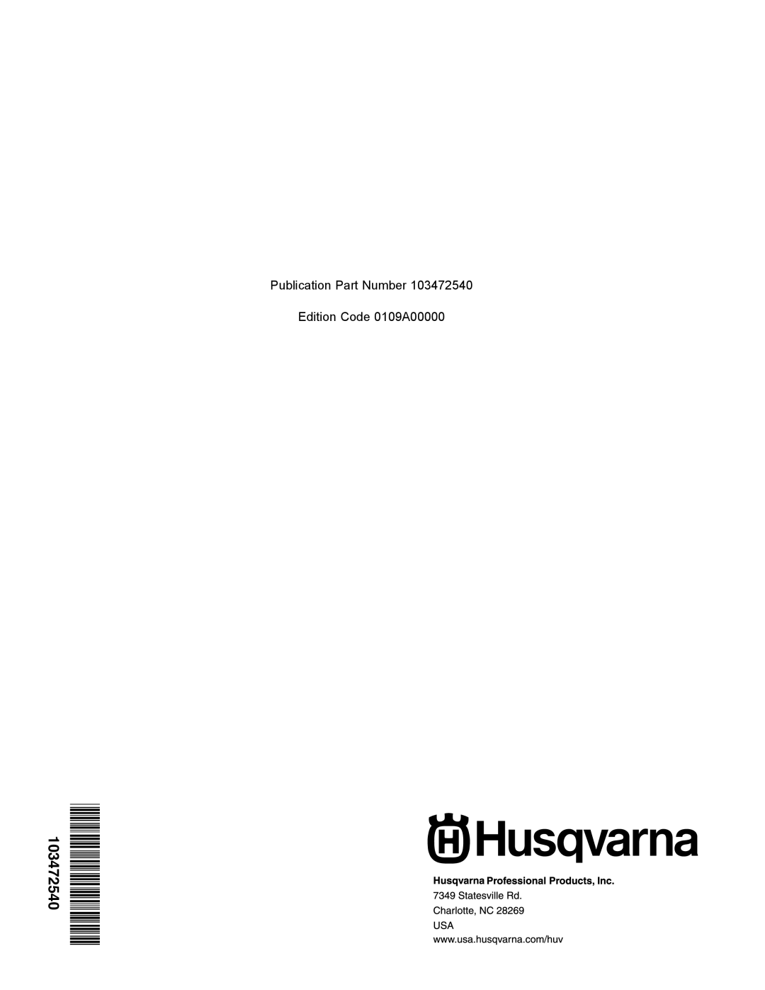 Husqvarna HUV 4214, HUV 4414-XP owner manual 103472540 