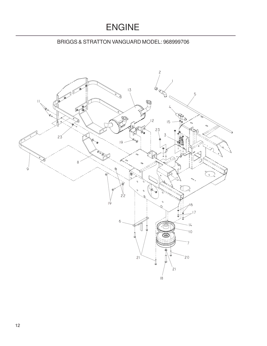 Husqvarna iZ4819/968999704, iZ25/968999672, iZ6125/968999708, iZ4217/968999703 manual Briggs & Stratton Vanguard Model 