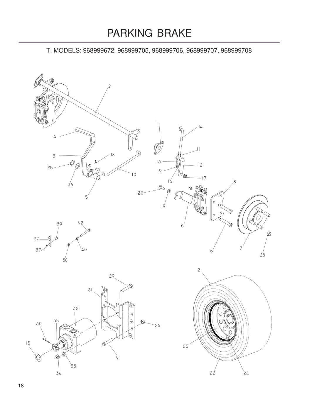 Husqvarna iZ5223/968999707, iZ25/968999672, iZ6125/968999708 manual TI Models 968999672, 968999705, 968999706, 968999707 