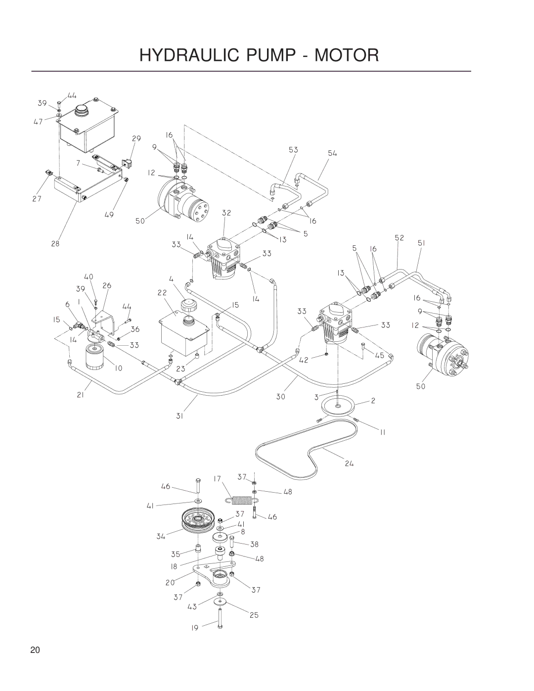 Husqvarna iZ5223VAN/968999706, iZ25/968999672, iZ6125/968999708, iZ4217/968999703, iZ4821/968999705 manual Hydraulic Pump Motor 