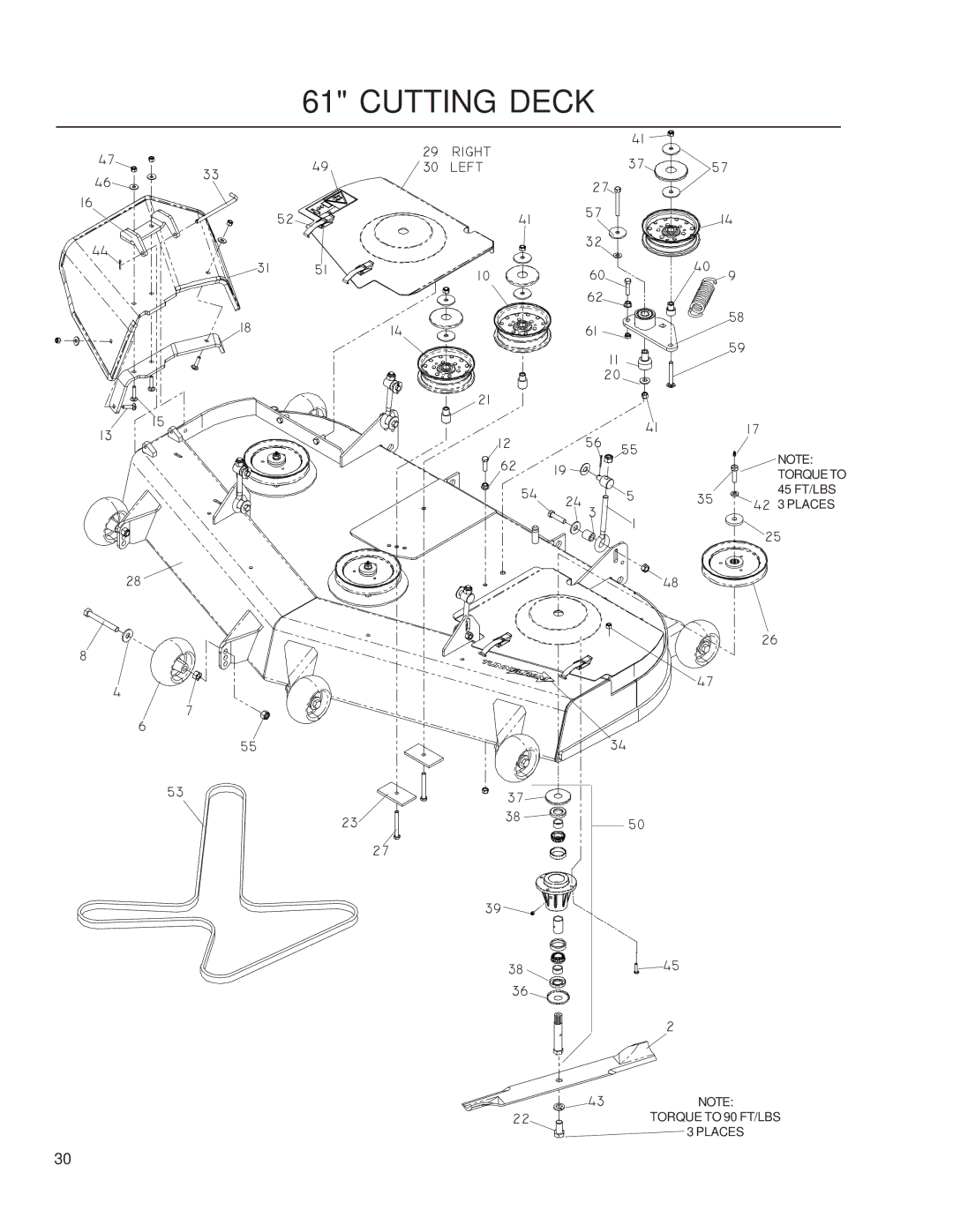 Husqvarna iZ4217/968999703, iZ25/968999672, iZ6125/968999708, iZ4821/968999705, iZ5223/968999707, iZ4819/968999704 Right Left 