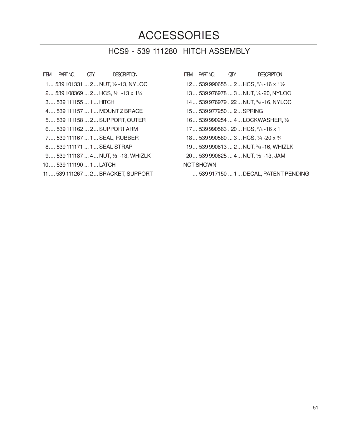 Husqvarna iZ4217/968999703, iZ25/968999672, iZ6125/968999708, iZ4821/968999705, iZ5223/968999707, iZ4819/968999704 manual Hitch 