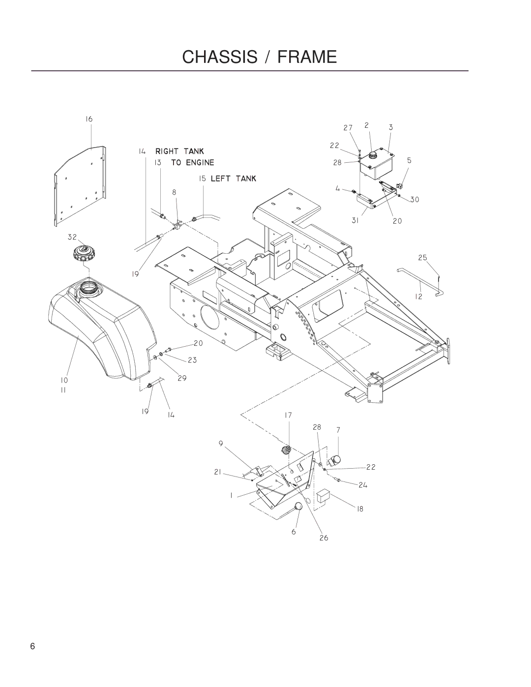 Husqvarna iZ5223VAN/968999706, iZ25/968999672, iZ6125/968999708, iZ4217/968999703 manual Right Tank To Engine Left Tank 