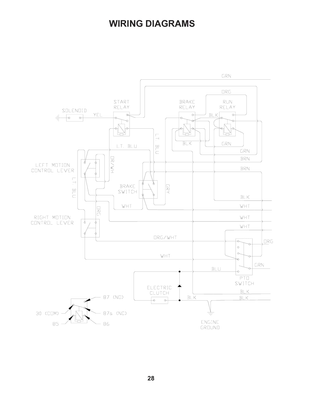 Husqvarna iZ5223TKAA, iZ4821KAA, iZ5223KAA, iZ5223TKOA, iZ4217TSKAA, iZ4817TSKAA, iZ6123KAA manual Wiring Diagrams 