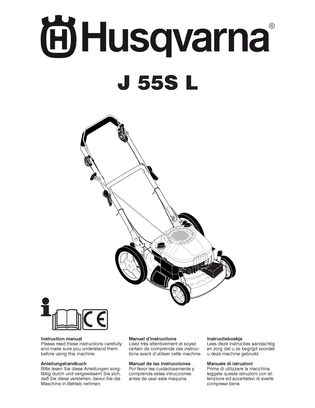 Husqvarna J 55S L instruction manual 