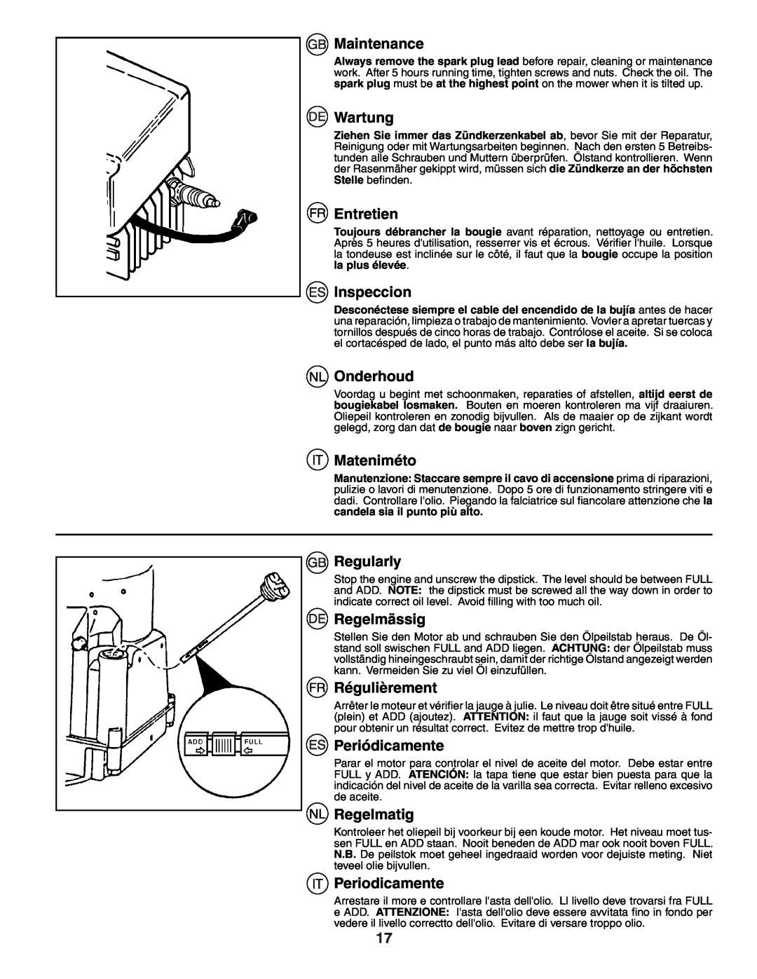 Husqvarna J50 instruction manual Maintenance 