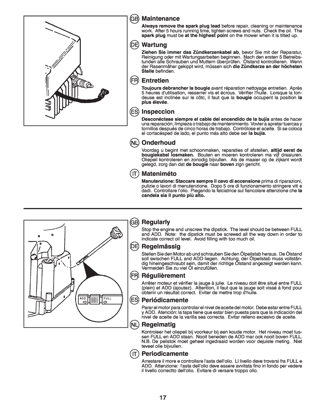 Husqvarna J50S instruction manual Maintenance 