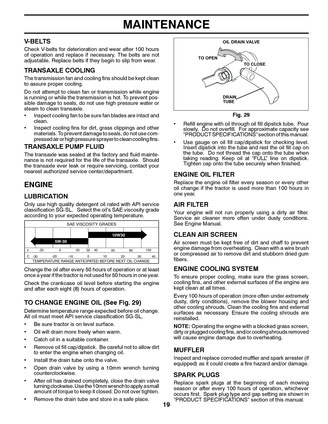 Husqvarna LGT24K54 owner manual Engine 