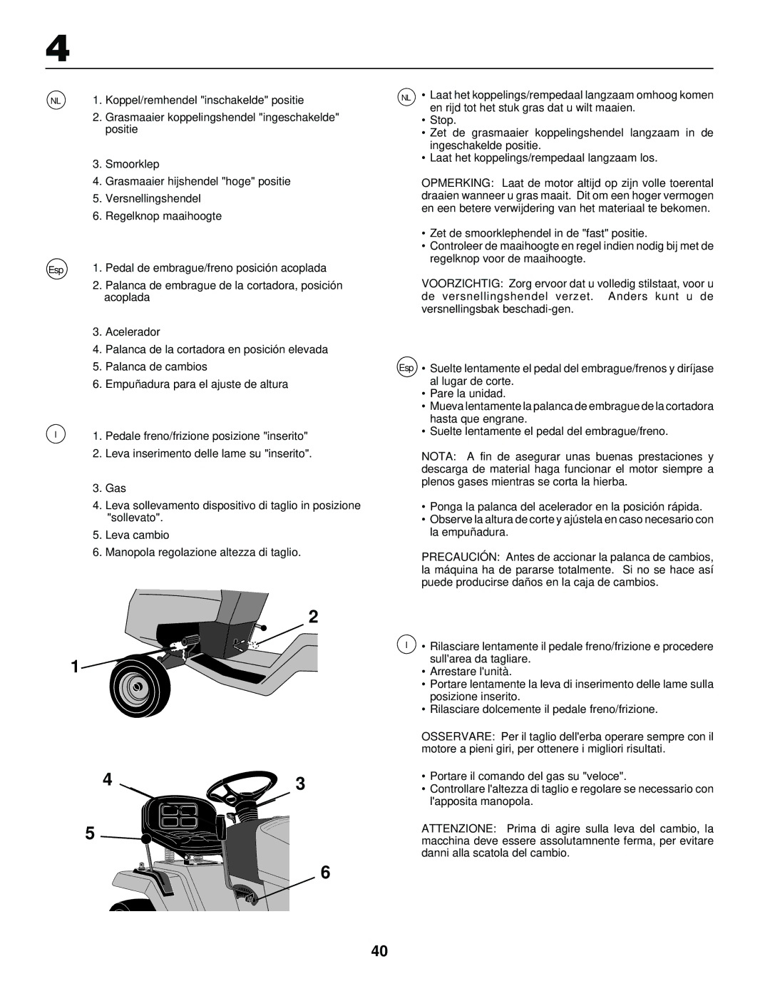 Husqvarna LR120, LR 130 instruction manual Esp 