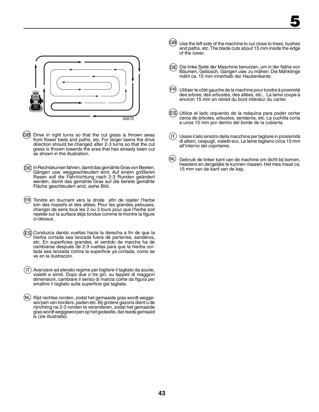 Husqvarna LT 151 instruction manual 00272 