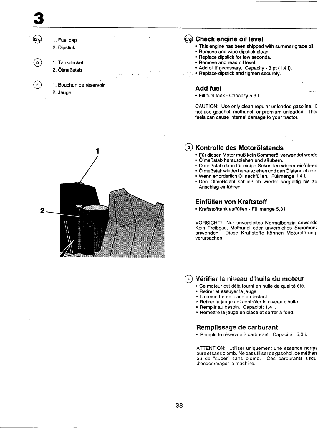 Husqvarna LT100 manual 