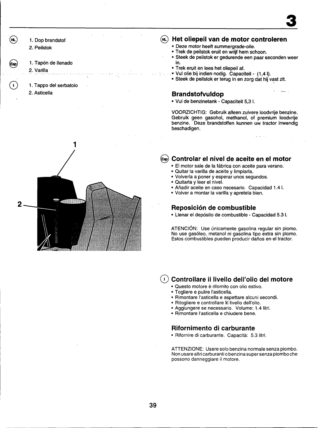 Husqvarna LT100 manual 