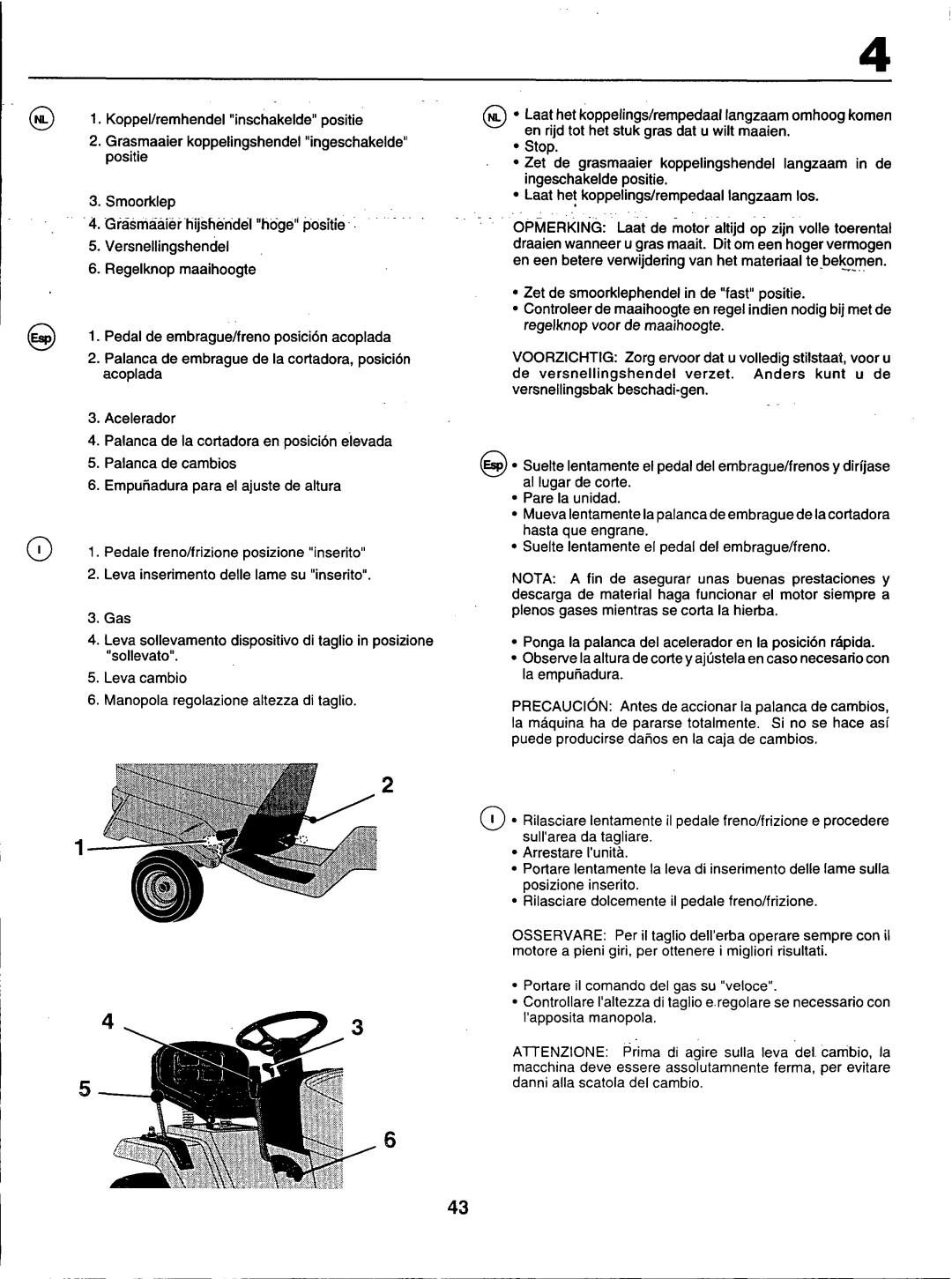 Husqvarna LT100 manual 