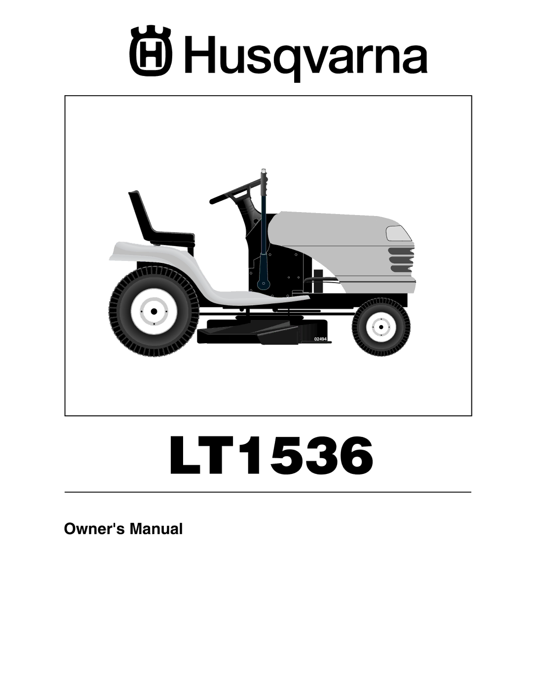 Husqvarna LT1536 owner manual 