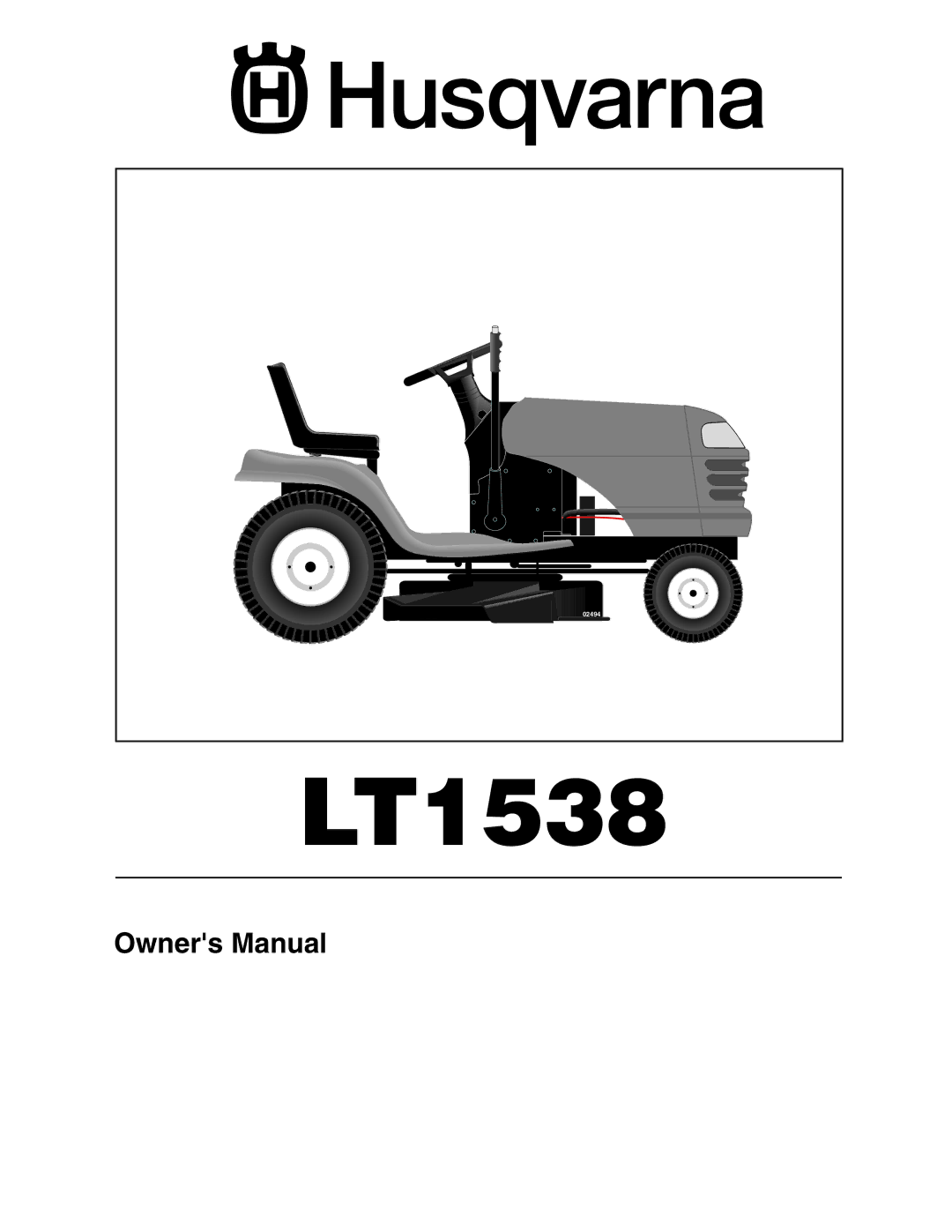 Husqvarna LT1538 owner manual 