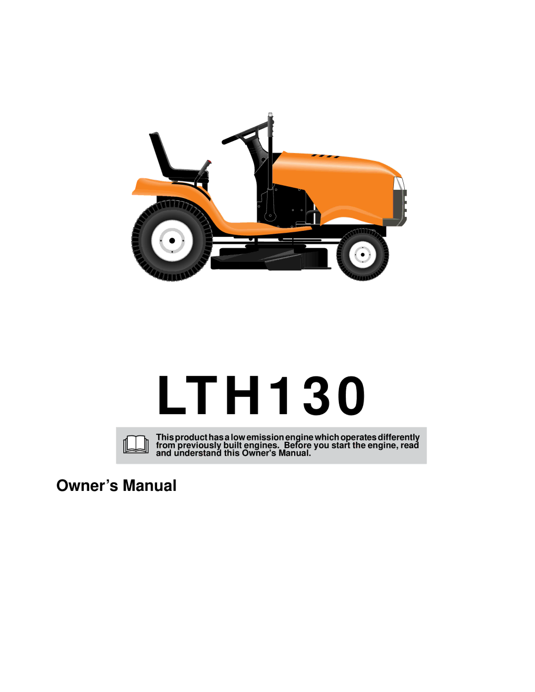 Husqvarna LTH130 owner manual 