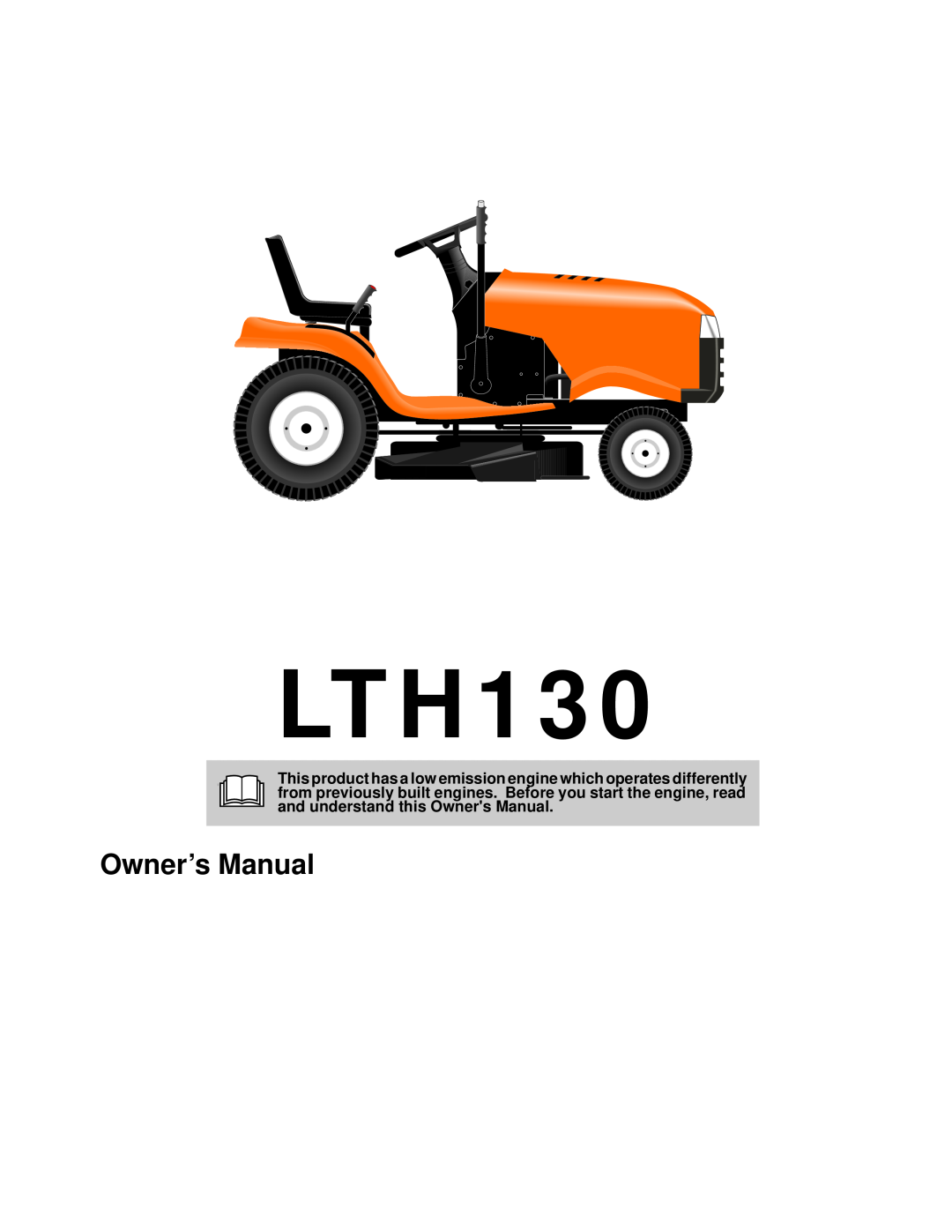 Husqvarna LTH130 owner manual 