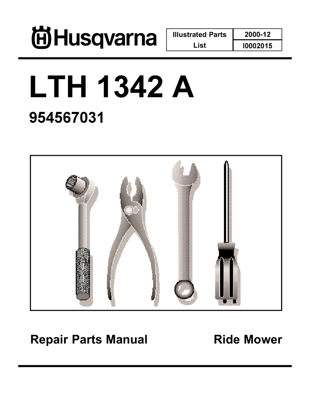 Husqvarna LTH1342A manual LTH 1342 a 