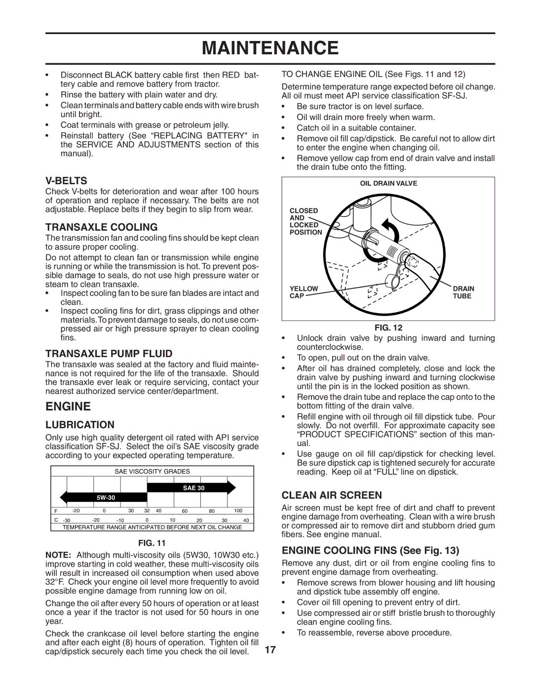 Husqvarna LTH135 owner manual Engine 