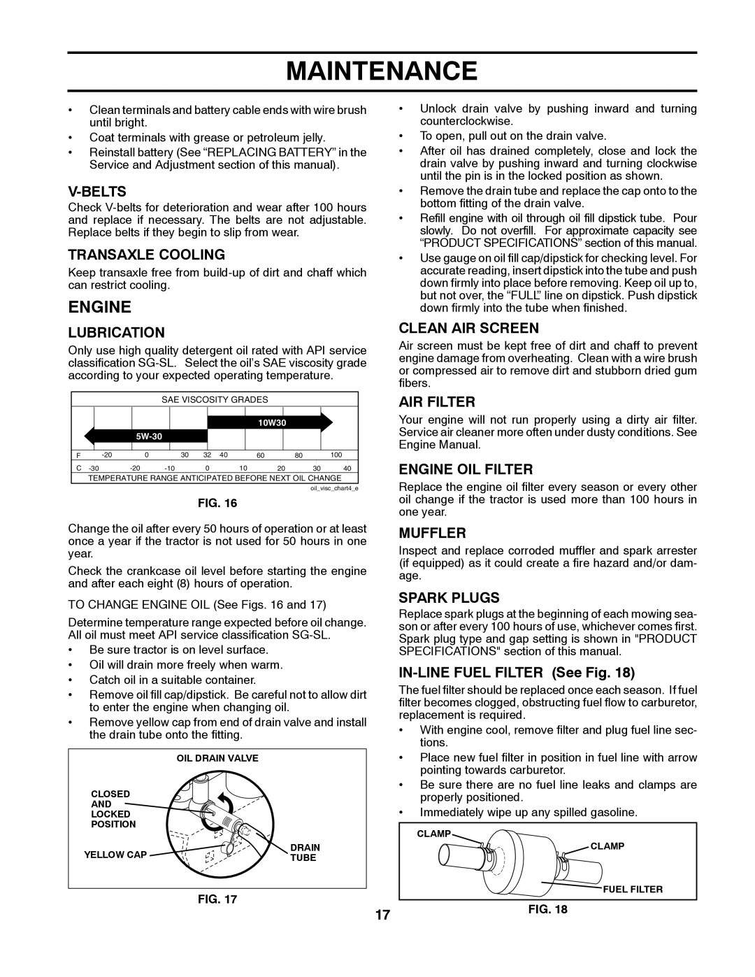 Husqvarna LTH1538 owner manual Engine 