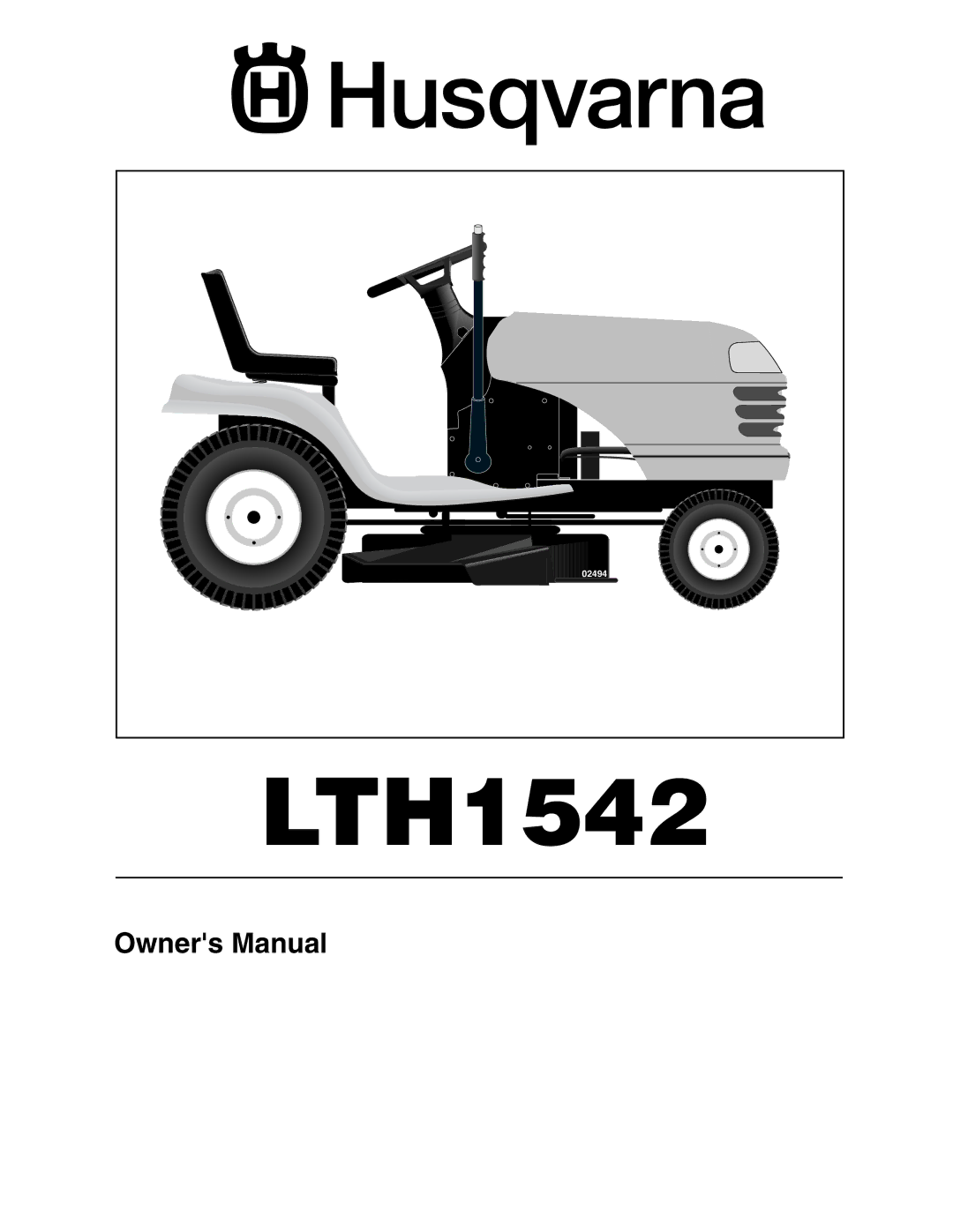 Husqvarna LTH1542 owner manual 