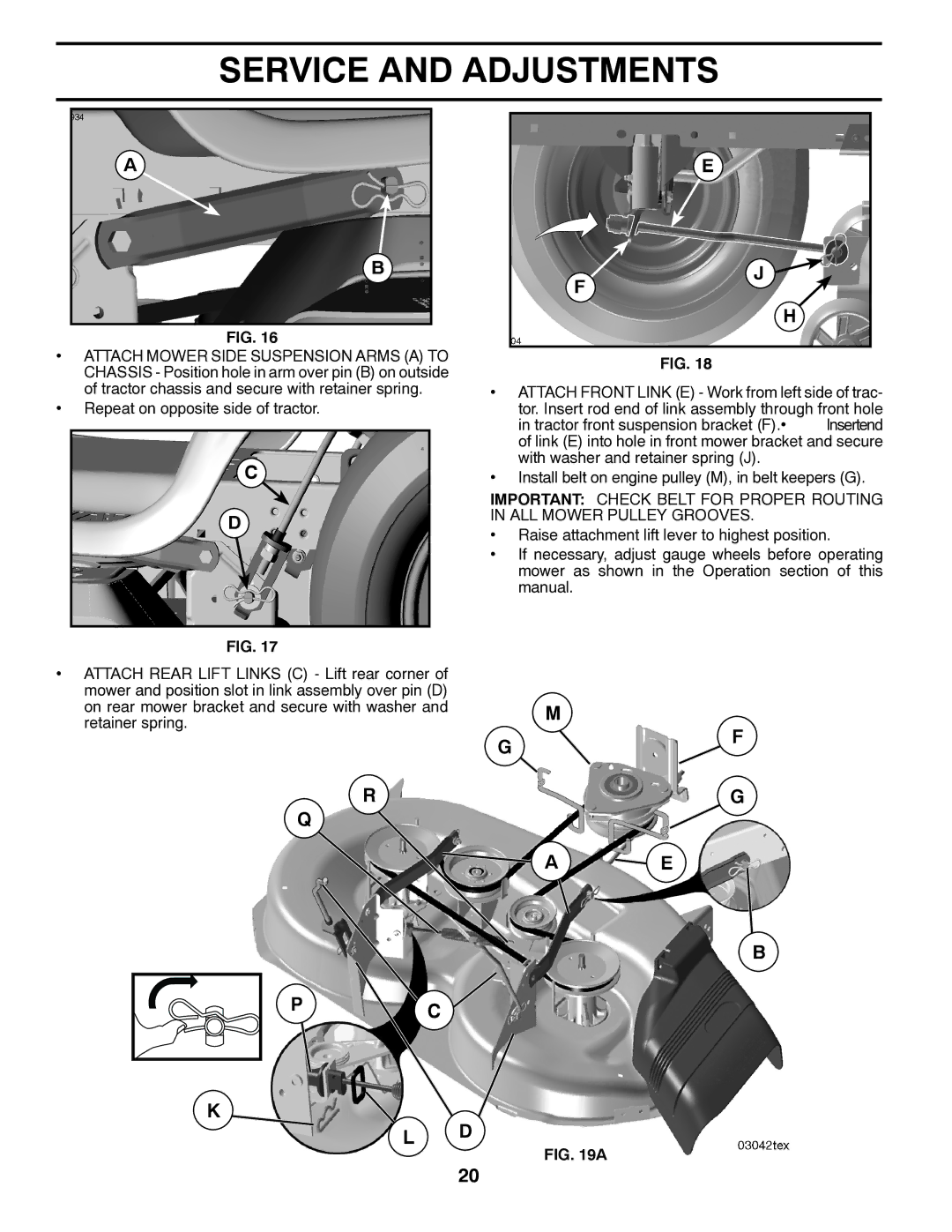 Husqvarna LTH1742TWIN manual On rear mower bracket and secure with washer Retainer spring 