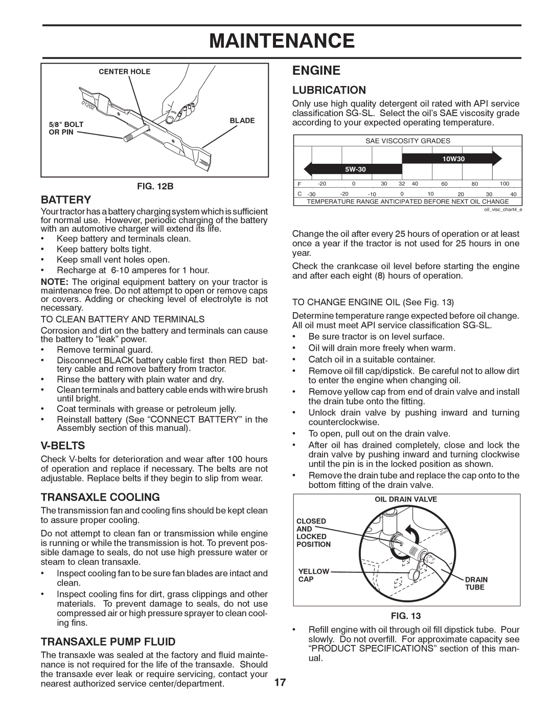 Husqvarna LTH1842 manual Engine 