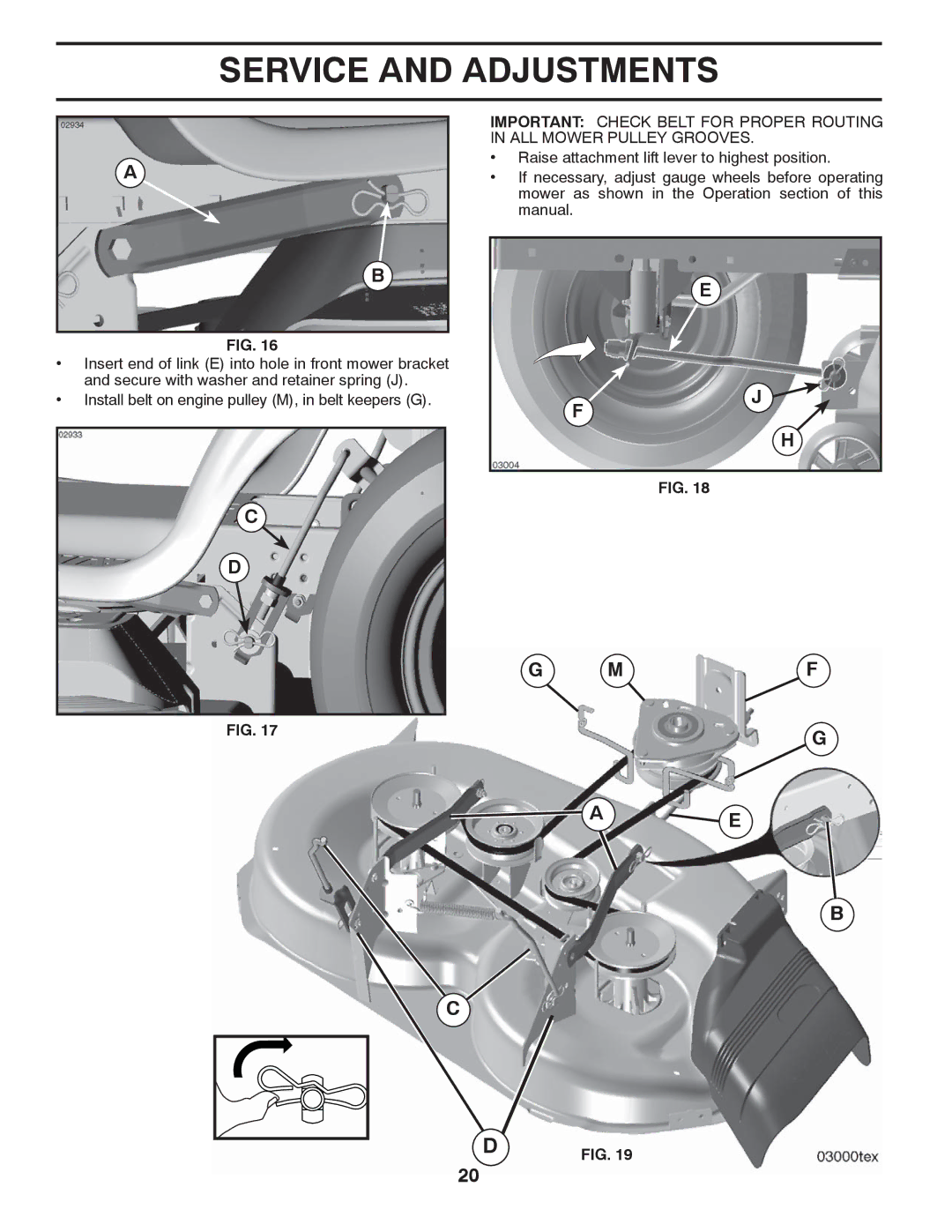 Husqvarna LTH1842 manual Service and Adjustments 